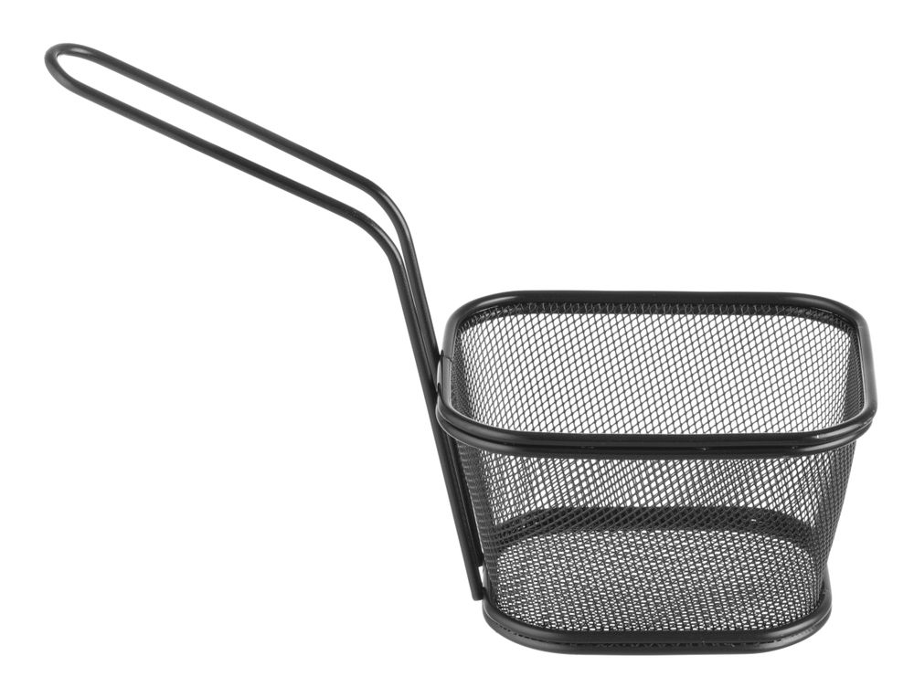 425695_OBW_2019_02_IMG1401 Mini cestelli per fritture impilabili neri, HENDI, 130x115x(H)80mm - immagine 1