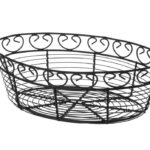 Cestino di filo metallico ovale, HENDI, 255x160x(H)80mm