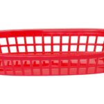 Cestini da servizio stile fast food., HENDI, Rosso, 6 pezzi, 272x175x(H)38mm