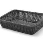 Cestini per panetteria angolato, HENDI, Nero, 400x300x(H)120mm