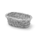 Cestino da pane ovale, HENDI, Grigio chiaro, 190x120x(H)60mm