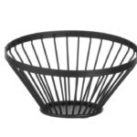 Cestino per frutta rotondo nero, HENDI, ⌀150x(H)80mm