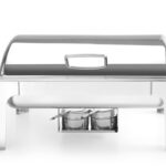 Chafing dish GN 1/1 finitura a specchio, HENDI, Profi Line, 9L, 570x405x(H)320mm