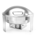 Chafing dish rotondo finitura satinata, HENDI, Profi Line, 6L, 465x420x(H)320mm
