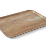 Vassoio da servizio in melamina con stampa tipo legno, AmerBox, Legna, 370x530mm