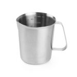 Caraffa graduata acciaio, HENDI, 0,5L, ⌀90x(H)105mm