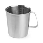 Caraffa graduata acciaio, HENDI, 1L, ⌀120x(H)130mm