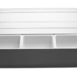 Scatola degli ingredienti – 3 contenitori, BarUp, Nero, 480x150x(H)100mm