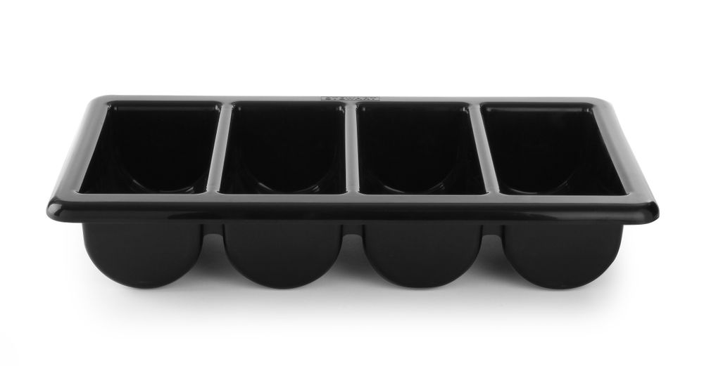 552315 Contenitore per posate, HENDI, Nero, 530x325x(H)100mm - immagine 1