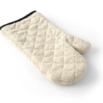 Guanti da forno, cotone - 2 pezzi, HENDI, Crema, 2 pezzi, (L)350mm