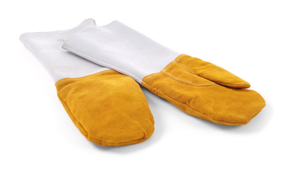 556658_2018_IMGP4175 Muffole da barbecue in pelle resistenti al calore, 2 pezzi, HENDI, 2 pezzi, (L)460mm - immagine 1