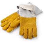 Guanti da barbecue in pelle resistenti al calore - 2 pezzi, HENDI, 2 pezzi, (L)460mm