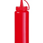 Bottiglie dosatrici, HENDI, 0,35L, Rosso, ⌀55x(H)205mm