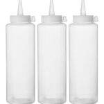 Bottiglie dosatrici - 3 pezzi, HENDI, 0,35L, Trasparente, 3 pezzi, ⌀55x(H)205mm