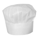 Cappello cuoco - 10 pezzi, HENDI, Bianco, 10 pezzi, ⌀300x(H)230mm