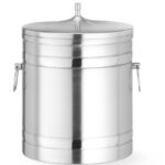 Secchiello per ghiaccio a doppia parete, BarUp, 5L, Argento, ⌀200x(H)230mm