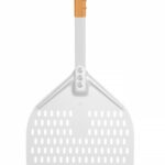 Pala Pizza con manico corto, squadrata, perforata, HENDI, 300x660mm