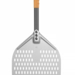 Pala per pizza forata con manico corto, HENDI, 300x660mm