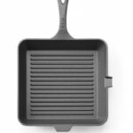 Griglia in ghisa, HENDI, Nero, 250x250x(H)50mm, Quadrato