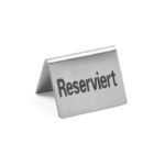 Targhetta Riservato - 4 pezzi, HENDI, Reserviert, 50x35x(H)40mm