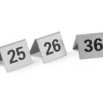Targhette numerazione tavoli, HENDI, Numero 25-36, 50x35x(H)40mm