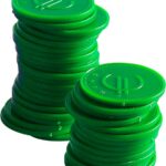 Contrassegni - 100 pezzi, BarUp, Verde, 100 pezzi, ⌀25mm