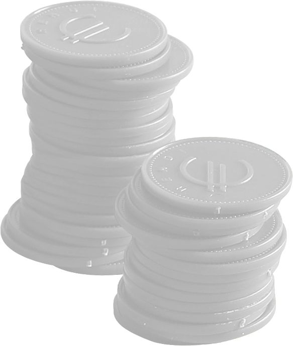 665152 Contrassegni - 100 pezzi, BarUp, Bianco, 100 pezzi, ⌀25mm - immagine 1