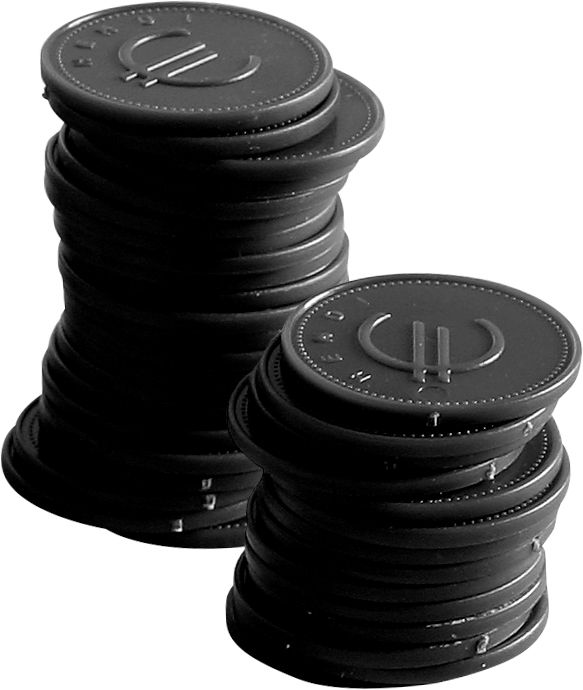 665169 Contrassegni - 100 pezzi, BarUp, Nero, 100 pezzi, ⌀25mm - immagine 1