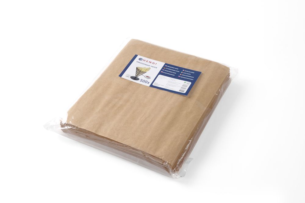 678138_2018_IMGP3541 Carta antigrasso, HENDI, Beige, 500 pezzi, 200x250mm - immagine 1