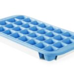 Stampo a cubetti di ghiaccio con coperchio e vassoio inferiore, BarUp, Blu, 337x170mm