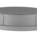 Coperchio per contenitore dei rifiuti rotondo con apertura, AmerBox, compatibile con 691038, Grigio chiaro, ⌀570x(H)135mm