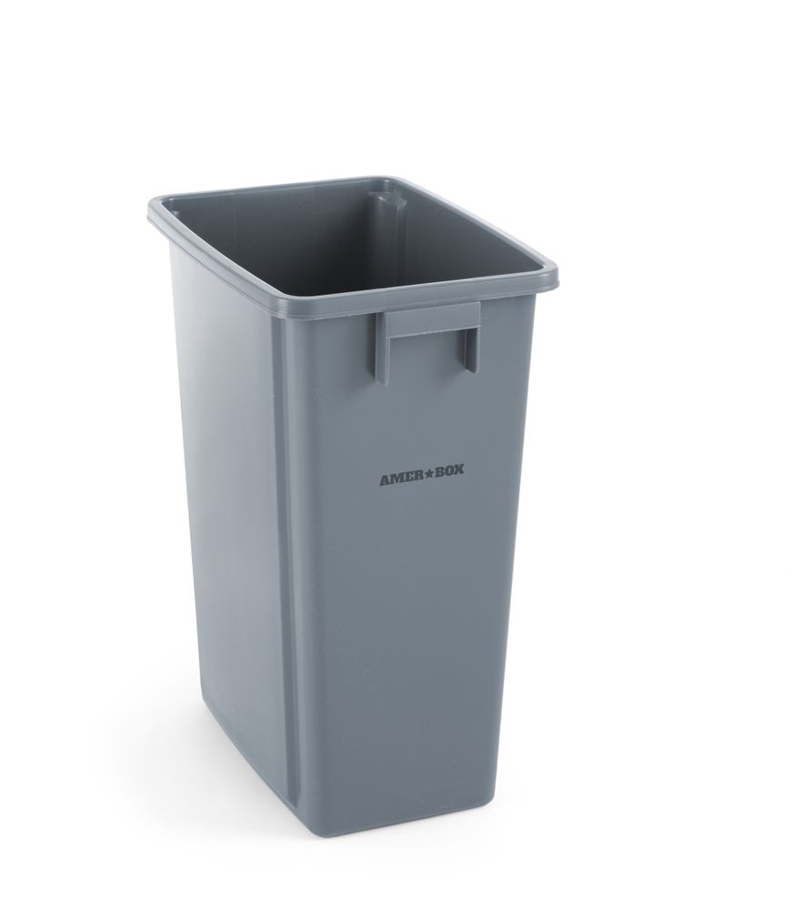 691137_OBW_2019_01_IMGP2342 Contenitore dei rifiuti leggero, AmerBox, 60L, Grigio chiaro, 455x315x(H)580mm - immagine 1