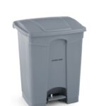 Contenitore con apertura a pedale, AmerBox, 68L, Grigio chiaro, 490x410x(H)660mm