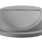 Coperchio per contenitore dei rifiuti rotondo con apertura a spinta, AmerBox, compatibile con 691403, ⌀505x(H)190mm