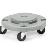 Carrello per contenitore rifiuti rotondo, AmerBox, compatibile con 691403, ⌀400x(H)165mm
