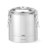 Contenitore portatile isolato, HENDI, Kitchen Line, 11L, Argento, ⌀300x(H)345mm