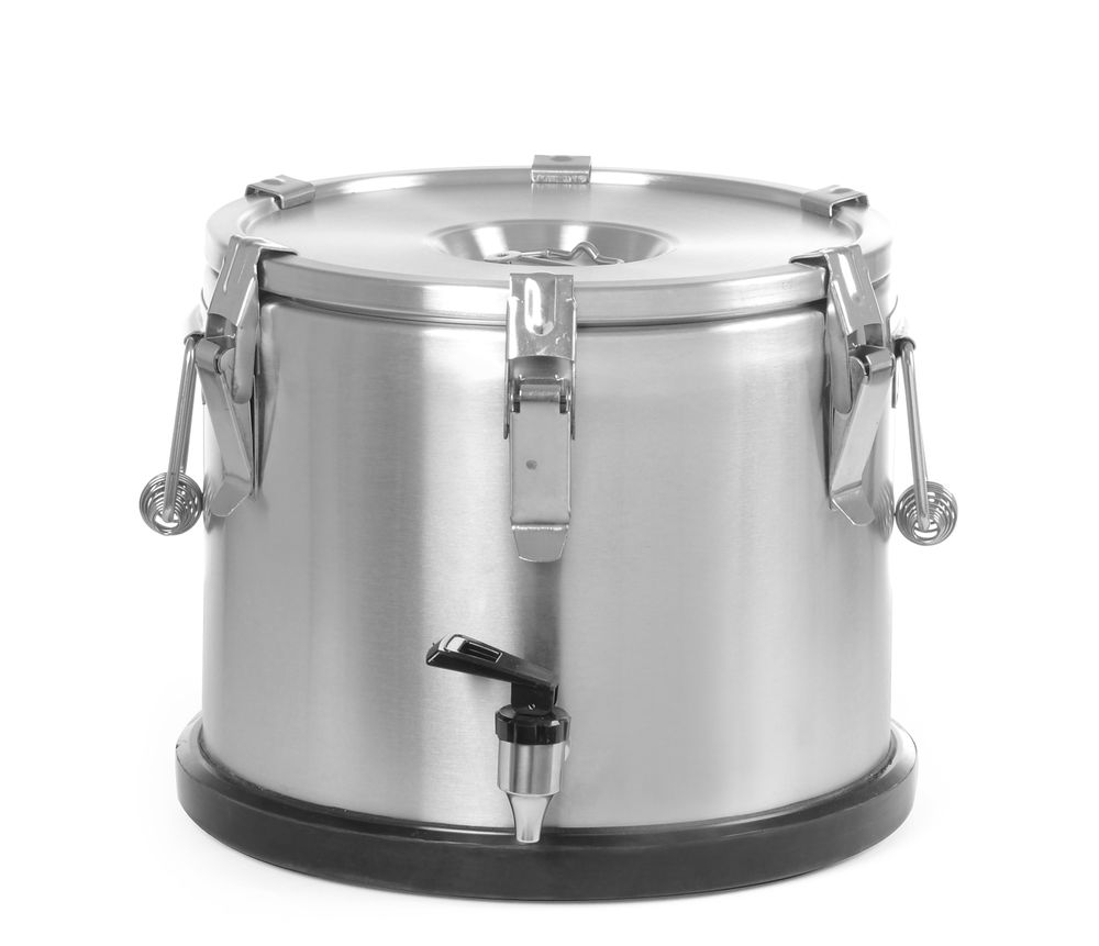 710135_IMG_2976 Contenitore portatile isolato – con rubinetto, HENDI, Profi Line, 15L, Argento, ⌀330x(H)280mm - immagine 1