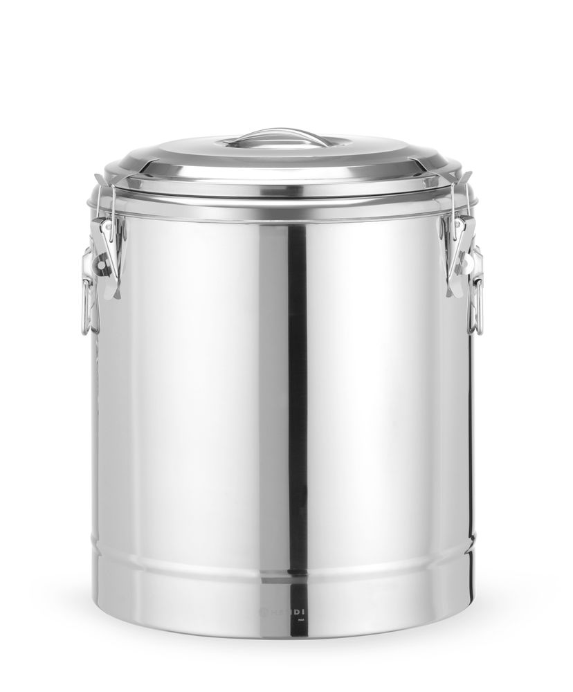 710258_OBW_2025_01_IMGP1950 Contenitore portatile isolato, HENDI, Kitchen Line, 36L, Argento, ⌀400x(H)500mm - immagine 1