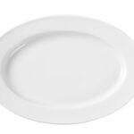 Piatto ovale, HENDI, Bianco, 290x200mm
