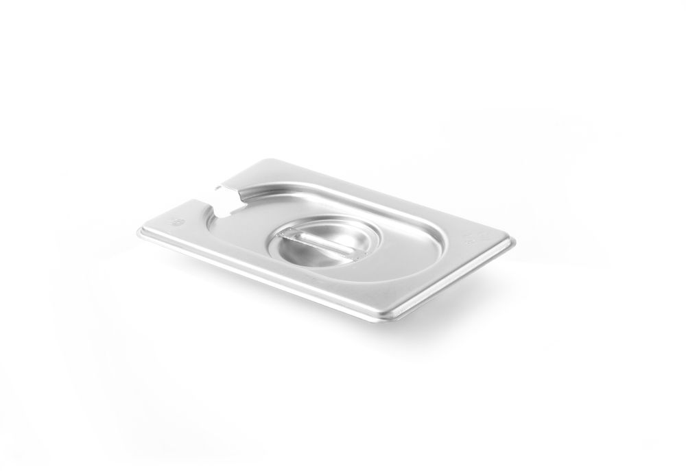 806975 Coperchio Gastronorm con scanso per cucchiaio, HENDI, Kitchen Line, GN 1/9, 176x108mm - immagine 1