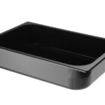 Vasca da gelato in policarbonato, HENDI, 5L, Nero, 360x250x(H)80mm