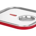 Coperchio per contenitori GN con bordo in silicone, HENDI, Kitchen Line, GN 2/3, 354x325mm