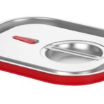 Coperchio per contenitori GN con bordo in silicone, HENDI, Kitchen Line, GN 1/2, 265x325mm