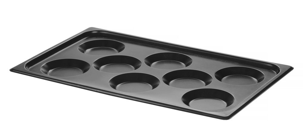 808856_IM_2023_06_IMGP0184 Vassoio con rivestimento antiaderente CONVECTOMAT EGGPLATE, HENDI, GN 1/1, Nero, 530x325x(H)26mm - immagine 1