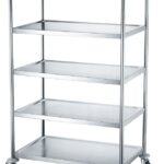 Carrello di servizio con 5 ripiani, HENDI, 905x585x(H)1545mm