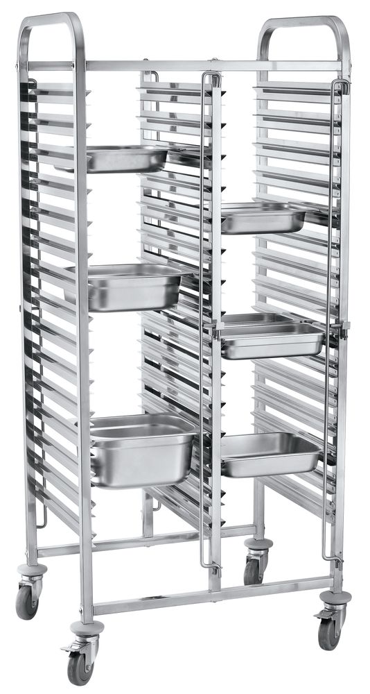 810576-2016 Carrello portateglie doppio - 30 x GN 1/1, HENDI, 798x610x(H)1710mm - immagine 1
