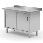 Armadio da tavolo a parete con porte scorrevoli – saldato, HENDI, Profi Line, 1600x600x(H)850mm