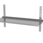 Ripiano a parete regolabile, singolo, con 2 staffe, HENDI, 1000x300x(H)600mm