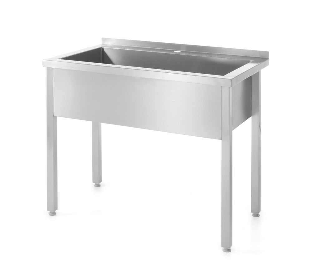 811825_2025 Tavolo con vasca di lavaggio singola – saldato, HENDI, Profi Line, 800x600x(H)850mm - immagine 1
