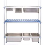 Scaffale in alluminio per contenitori GN, HENDI, 1120x355x(H)1685mm
